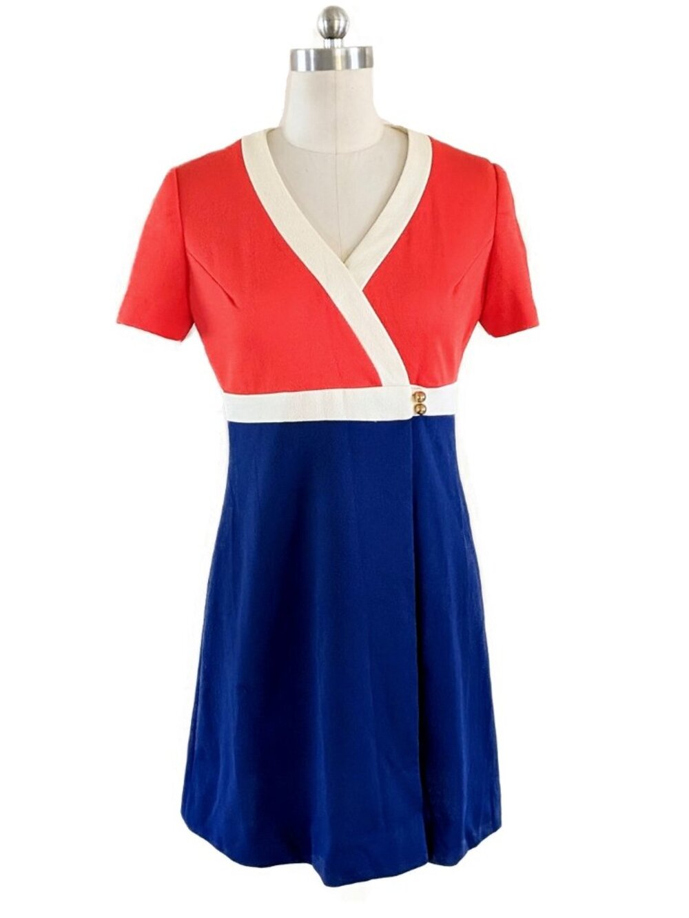 Vintage 1970's  Hoot Owl Beach Cover Wrap Dress SZ S/M